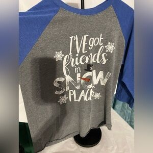 Next Level 3-4 sleeve Christmas T-Shirt